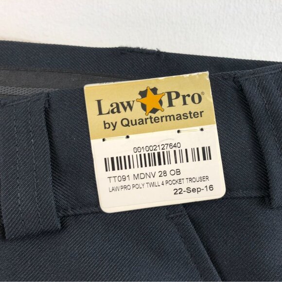NWT Lawpro Mens Pants 28 Law Enforcement Twill 4-Pocket Navy Trousers Relaxed - Picture 6 of 12